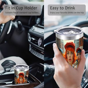 Stainless Steel Tumbler 20oz Double Wall <b>Insulated</b> Travel Mug Outdoor Commuter <b>Cup</b> - Product Image 4
