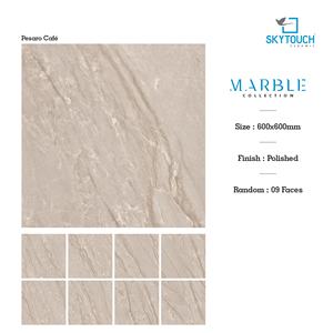 Venta al por Mayor de Baldosas de Porcelanato Marrón Pasaro Brillante de 60x60 600x600, Baldosas de Mármol para Piso de Sala de Estar - Product Image 3