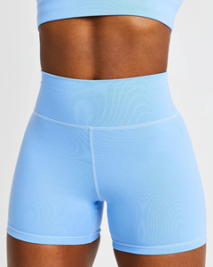 Shorts Deportivos para Mujer con Logotipo Personalizado de Outfitize International, Shorts de Yoga de Cintura Alta con Elasticidad en 4 Direcciones, Ropa Deportiva para Gimnasio al por Mayor - Product Image 1