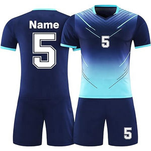 Ensemble complet personnalisable de maillots de football, uniformes d'équipe, vêtements de football, uniforme vierge, 100% polyester, haute qualité, à vendre - Product Image 4