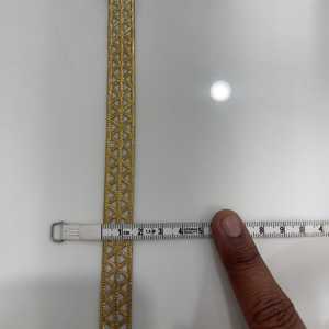 Elegante encaje de algodón con bordes de encaje, ideal para vestidos, ribetes de dupatta y prendas de diseñador. - Product Image 4