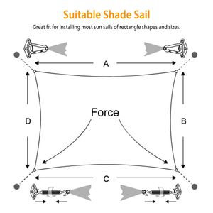 Kit di accessori in acciaio inossidabile per l'installazione di tende da sole e la fissaggio di piatti e tegole - Product Image 6