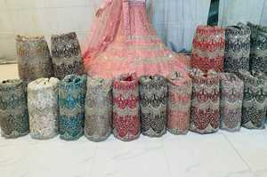 Lehenga Choli de style indien et pakistanais pour femmes, design indien, Lehenga Choli en résille complète, Dupatta, Blouse, Broderie - Product Image 5