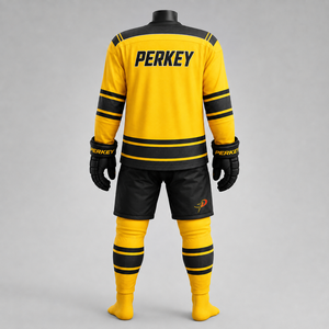 Uniformes de hockey sobre hielo personalizados por sublimación, hechos con material ligero de secado rápido para escuelas, clubes y academias. - Product Image 2