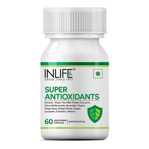 Premium Vegetarian Capsules with Green Tea Extract, Grape Seed Extract & Alpha Lipoic Acid Daily Nutritional <b>Blend</b> for Adults - Product Image 1