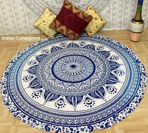 Yoga Tapestry Home Decor Wall Hanging Beach Towel 72'' Cotton Soft Traditional Beautiful Picnic Mat By Indian Consigners - Product Image 2