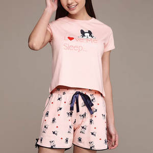 Conjunto de Shorts de Verano para Mujer, Ligeros y Ecológicos, Material de Algodón, Talla Grande, Cómodos - Product Image 1