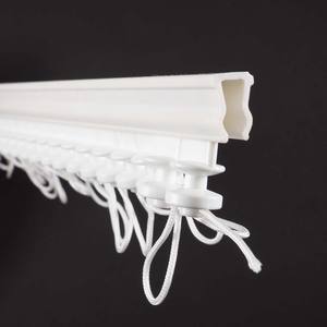 Riel Ajustable para Cortinas con Pliegues Ondulados de PP Blanco de 60 mm con Diseño Contemporáneo, Accesorios para Cortinas - Product Image 4