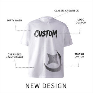 เสื้อยืดพิมพ์ลายกราฟิกตามสั่ง ดาวและพระจันทร์ประดับเพชร 100% ผ้าฝ้าย ทรงโอเวอร์ไซส์ สตรีทแวร์ลำลอง ยูนิเซ็กส์ แขนสั้น เสื้อยืดแฟชั่น - Product Image 4