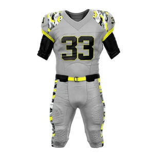 Tenues de football américain en tissu à séchage rapide, dernières versions personnalisées avec logo et plusieurs designs, respirantes et anti-humidité pour adultes - Product Image 6