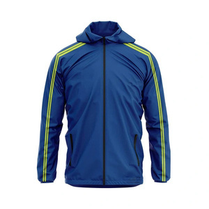 Custom <b>Hooded</b> Gaelic Football Teamwear <b>Rain</b> <b>Jacket</b> Waterproof Windproof OEM Sports Shell with Front Logo - Product Image 6