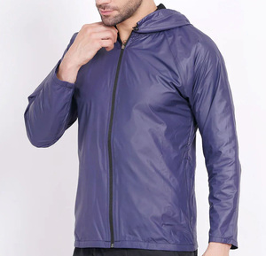 OEM Custom <b>Men</b>’s <b>Lightweight</b> High Quality Hooded Windbreaker <b>Jacket</b> – Waterproof, Breathable, Zip-Up Casual & Sports Outerwear - Product Image 3