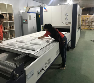 Presse à membrane sous vide automatique pour roulements de moteur, pressage positif/négatif, multifonction, pour film PVC façonné pour portes d'armoires et de cuisines - Product Image 6