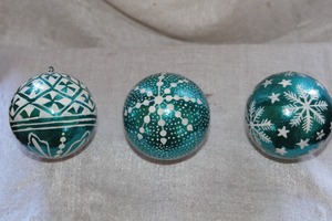 JBM Handmade Plastic Green Lemon <b>Christmas</b> Ball 6cm Painted Environment-Friendly Hanging Decoration <b>Boxed</b> Mall Decorations - Product Image 2