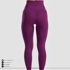 Leggings de yoga Mawra a prueba de sentadillas para mujer. Pantalones Deportivos de Cintura Alta con Control de Abdomen. Leggings de Entrenamiento Deportivos de Spandex con Elasticidad en 4 Direcciones - Product Image 2