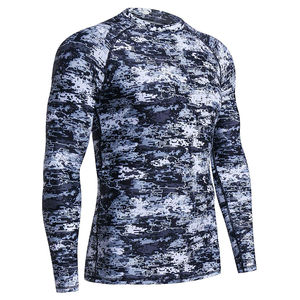 Chemises de sport à manches longues pour hommes de haute qualité, anti-UV UPF50+, tissu personnalisé en spandex/polyester sublimé - Product Image 6