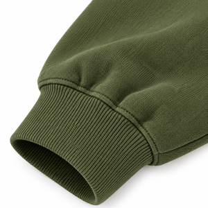 Sudadera con Capucha Verde Oliva para Mujer, Diseño de Gato Negro, Calabaza y Luna, Estilo Casual de Otoño - Product Image 4