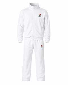 DUMELA New Design Custom Fitted Unisex Winter Solid Printed Streetwear Lightweight Elastic Waist <b>Knee</b> Track Sweat Suit Half-zip - Product Image 1
