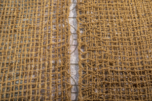 Géotextile en fibre de coco naturelle, filet en coco, 2m*20m, double x double, écologique, 8-9kg, brun doré, rouleau pour le soutien du sol - Product Image 4
