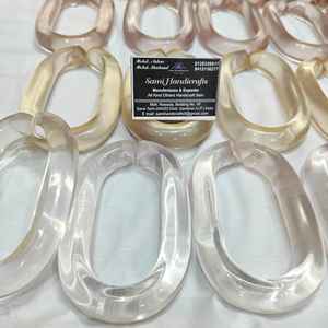 Grandes chaînes en résine transparente colorées de grande taille pour la décoration murale, accessoires de chambre, toutes les couleurs disponibles, artisanat en résine - Product Image 3