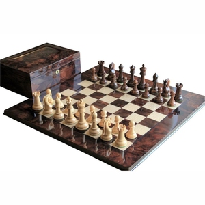 Premium Luxury Wooden <b>Chess</b> Board Professional Tournament Wood <b>Chess</b> <b>Set</b> <b>Large</b> 15" Folding Portable <b>Chess</b> Game for Gift Decor - Product Image 6