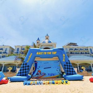 Arche gonflable en forme de M de plus de 3,6 m pour team building, impression UV, pompe à air électrique, pour l'extérieur - Product Image 5