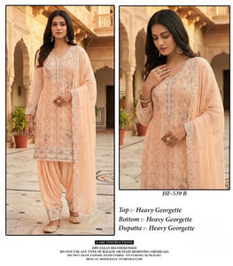 Latest Designer Suit Heavy Georgette Casual <b>Dresses</b> with Sequin Embroidery Work and Diamond Decoration - Product Image 5