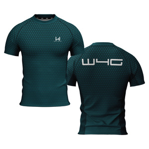 Camisetas Deportivas Personalizadas para Hombre con Logotipo Impreso, Compresión Ligera sin Costuras, Secado Rápido, Ajuste Ceñido y Alta Elasticidad - Product Image 3