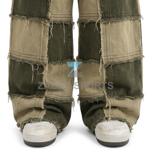 Pantalones Cargo Vaqueros ZABEX SPORTS Premium para Hombre, Diseño Multipanel con Parches, Estilo Holgado, Colección de Moda Urbana Personalizada - Product Image 5