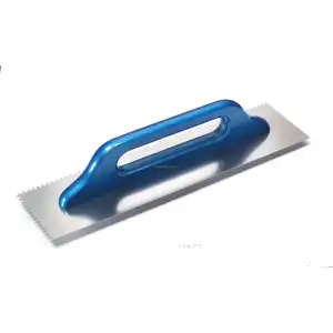 Outil de truelle de finition carrée en acier inoxydable-Poignée en bois de qualité industrielle et bricolage - Product Image 1