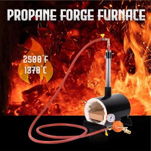 Horno de forja ovalado de propano con quemador único para forja, ideal para principiantes en la fabricación de cuchillos DIY - Product Image 2