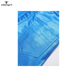 Pantalones de cuero para hombre, estilo hip-hop, holgados, informales, de tiro medio, impermeables y transpirables, para otoño. - Product Image 5