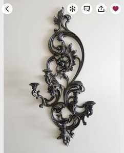 Iron Candelabra With Five Arms Durable Home Decoration <b>Candle</b> <b>Holder</b> - Product Image 4