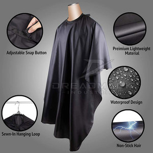 Capa de Barbero Profesional Impermeable para Corte de Cabello, Ajustable, Antiestática, con Logotipo Personalizado - Product Image 3
