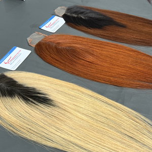 Dentelle vietnamienne fermeture extensions de cheveux raides Remy cheveux humains dentelle transparente lisse soyeuse en gros - Product Image 3