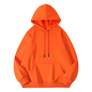 Sudadera con Capucha Extra Grande para Hombre, Color Sólido, Algodón French Terry, Estilo Casual con Bolsillo, para Otoño - Product Image 4