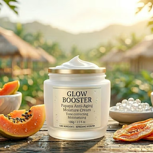 Crema hidratante de papaya coreana ODM/OBM con glicerina y Niacinamida crema de recuperación calmante - Product Image 1