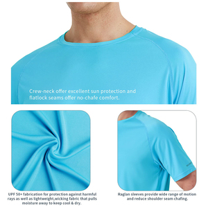 Protection de qualité supérieure, séchage rapide, manches longues, respirant, hauts de protection anti-UV unisexes, impression par sublimation, 90% polyester - Product Image 6