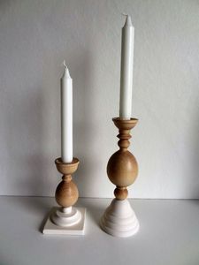 Portavelas de Madera Rústico Estilo Granja, Decoración para el Hogar, Soporte Decorativo de Madera para Velas, para Aromaterapia y Decoración de Spa - Product Image 2
