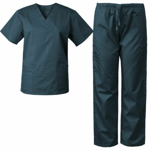 Wholesale Unisex Medical <b>Scrub</b> Set Short Sleeve Easy-Move Hospital Uniform Breathable Workwear for Men & Women - Product Image 2