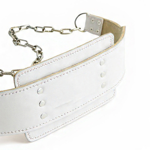 Wholesale Price High Quality Weight Lifting Dipping <b>Belt</b> Gym Fitness Weightlifting Leather Dipping <b>Belt</b> - Product Image 4