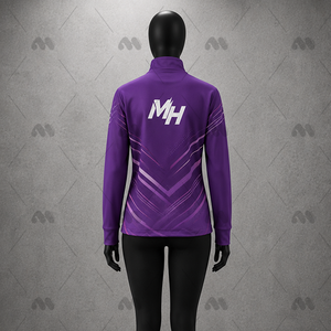 Chaqueta de Forro Polar de Poliéster para Mujer, con Cierre Completo, para Yoga, Manga Larga, Cuello Alto - Product Image 2