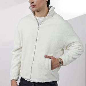 Premium <b>Fleece</b> Clothing Sherpa <b>Jacket</b> Featuring <b>Warm</b> Interior Soft Texture And Practical Front Pockets Sherpa <b>Jacket</b> - Product Image 2
