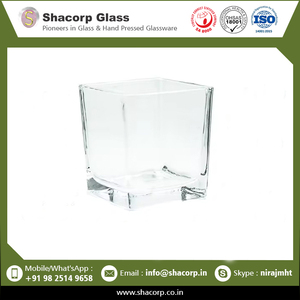 <b>Clear</b> Square Glass Votive Holder for Tea Lights, Candles, and <b>Table</b> Centerpieces - Product Image 6