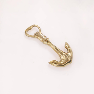 Anchor Brass Bottle Opener Polished Brass Nautical Decor Handmade Maritime <b>Bar</b> <b>Tool</b> Decorative For Home Restaurant Hotel - Product Image 1