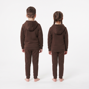 Conjunto Deportivo Infantil de Dos Piezas con Sudadera con Capucha y Cierre de Cremallera y Pantalones Jogger, Ropa Deportiva Informal para Niños Unisex - Product Image 2