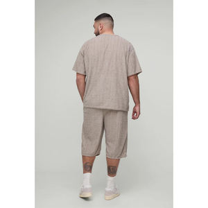 Ensemble de survêtement de sport en coton respirant pour homme, 2 pièces, short et haut, idéal pour l'été – Nouvelle collection en gros - Product Image 2