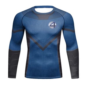 Maillots de compression BJJ personnalisés de haute qualité, durables, avec impression par transfert thermique, en tissu Spandex respirant pour la gym et le MMA - Product Image 2