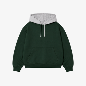 High Quality 450g Heavyweight Hoodie Fleece Sweatshirt <b>Men's</b> Autumn and Winter Trendy Brand Boxy Fit Comfortable and soft Hoodie - Product Image 1