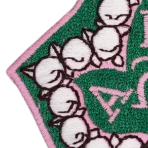 Parche Bordado Rosa y Verde AKA, Termoadhesivo o para Coser, para Sudaderas, Chaquetas, Mochilas y Gorras - Product Image 4